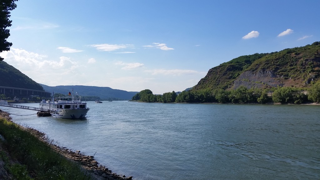 A beer on the banks of the Rhine with good friends and life doesn't get much better than that.