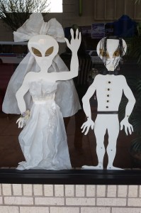 Roswell...come for the aliens, stay for the alien wedding. 